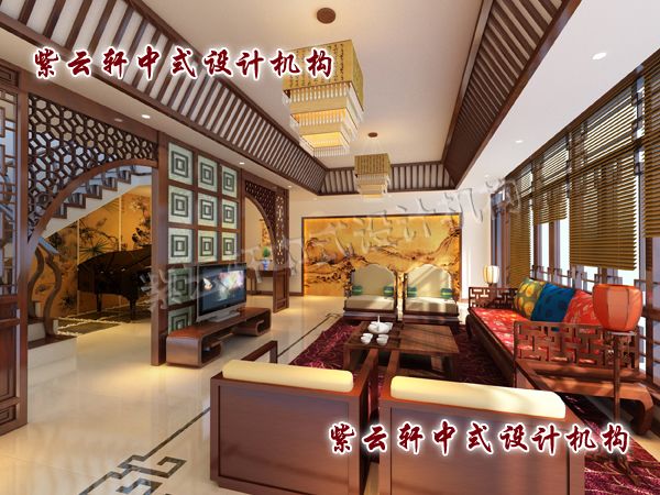 中式风格客厅装修，视觉焦点的惊艳与韵味