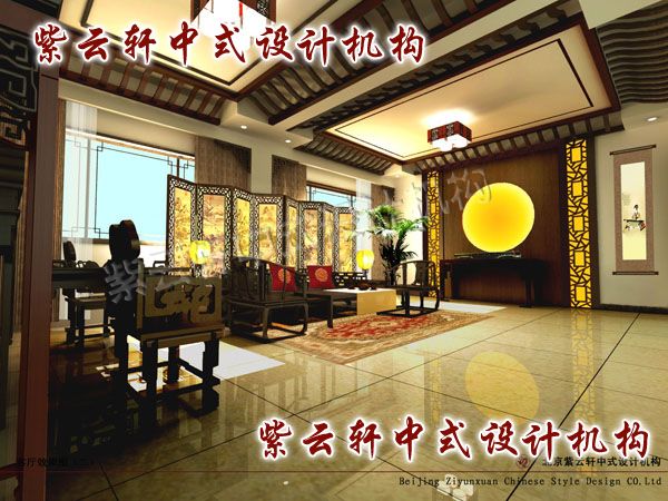 中式客厅装修设计，多功能中心演绎着精彩的故事