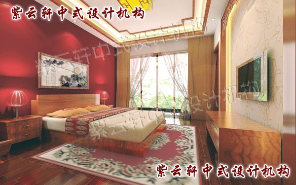 中式家具与卧室的色彩和谐搭配