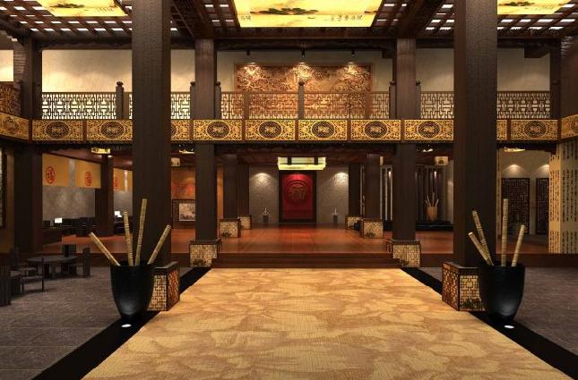 中式古典酒店装修发挥的含蓄精雅