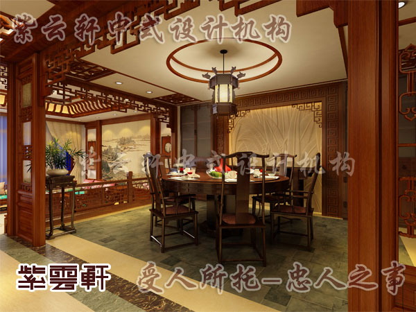 中式古典餐厅装修营造出的古朴小情调