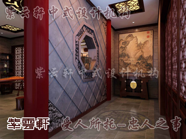 中式古典玄关装修出生活中的幽雅格调