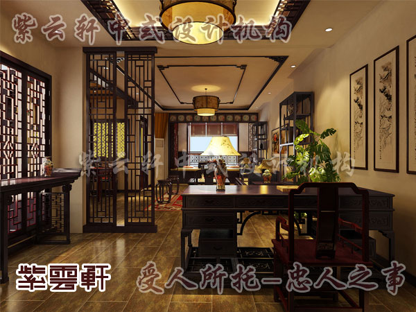 中式古典风格书房突出生活中的传统韵味