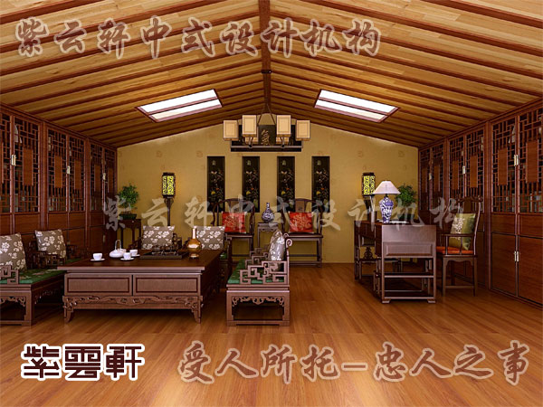 中式书房装修——家具体现优雅清净氛围
