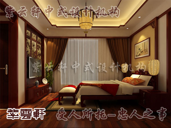 中式风格设计红木尽显家居古韵墙画装点房间