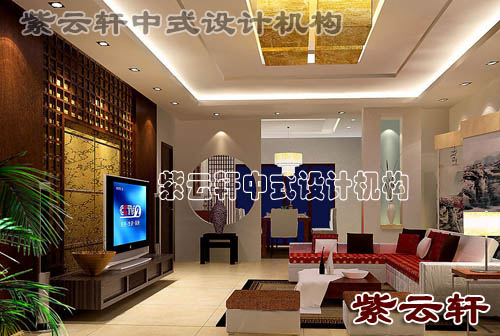 中式古典装修单元式住宅就展现出层次之美好