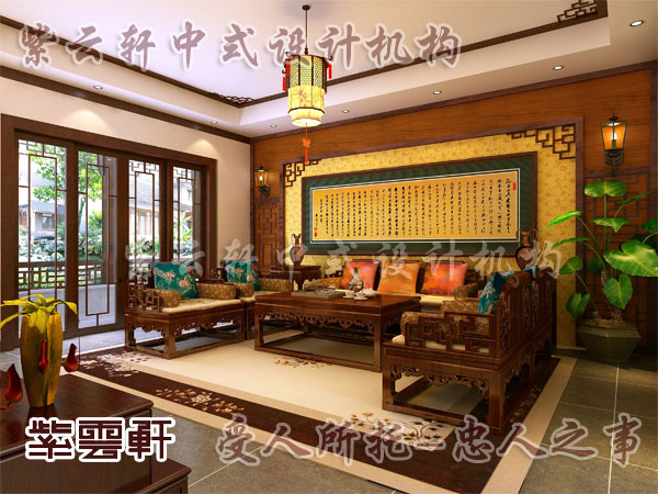 中式古典装修家庭中古家具使其完美地融合了