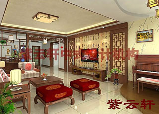 新古典简约中式设计风格深圳王宅室内设计