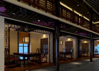 中式餐饮会馆设计装修 庄重豪华尽显中国风