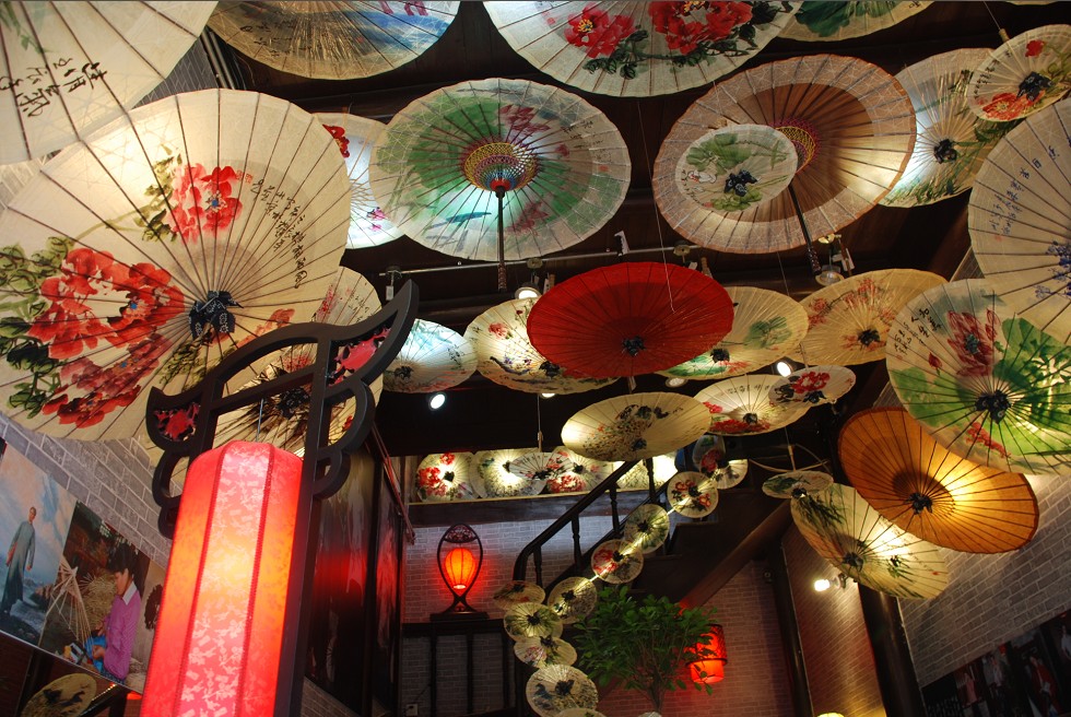中国传统工艺之最美油纸伞 秦风汉月油纸伞