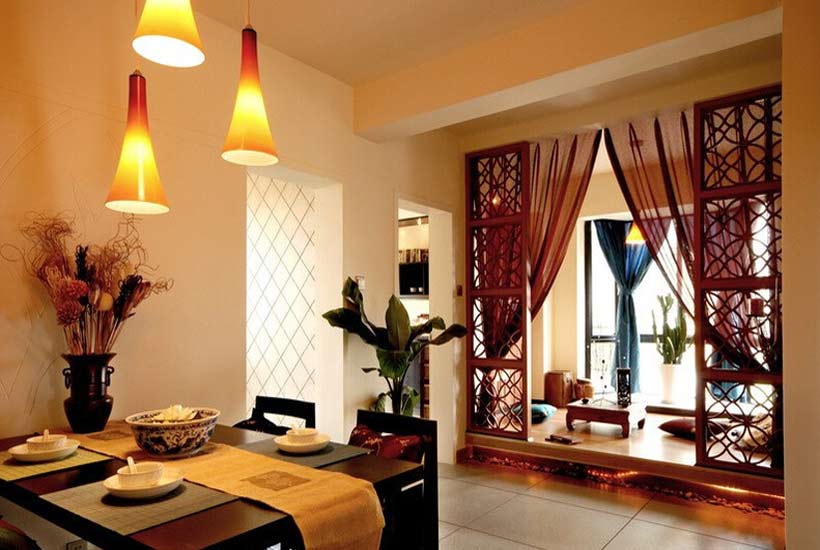 现代别墅客厅中式装修中如何运用红木家具