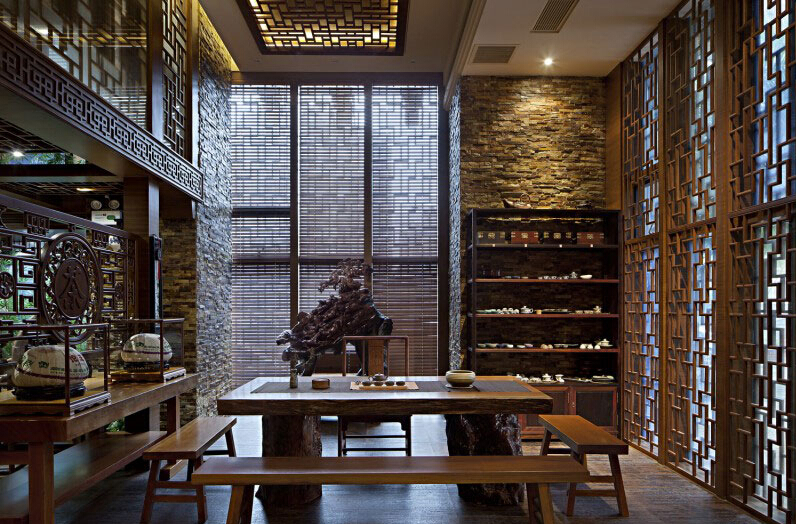 浅谈传统中式设计茶楼的现代中式风格类型