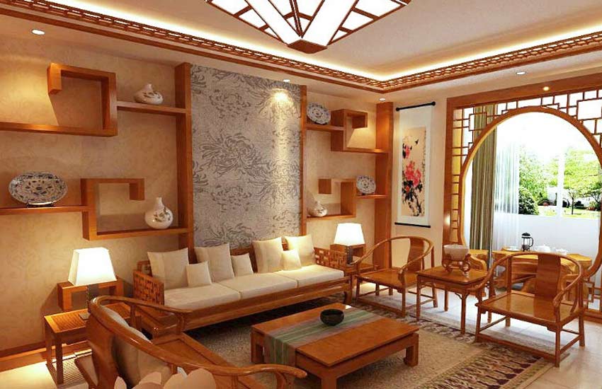 紫云轩分析现代住宅客厅中式装修风格的汇总