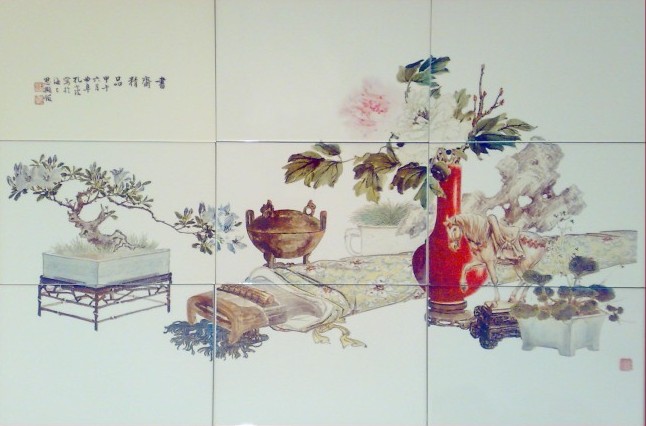 国画瓷砖以浓厚的艺术气息进驻中式装修家居