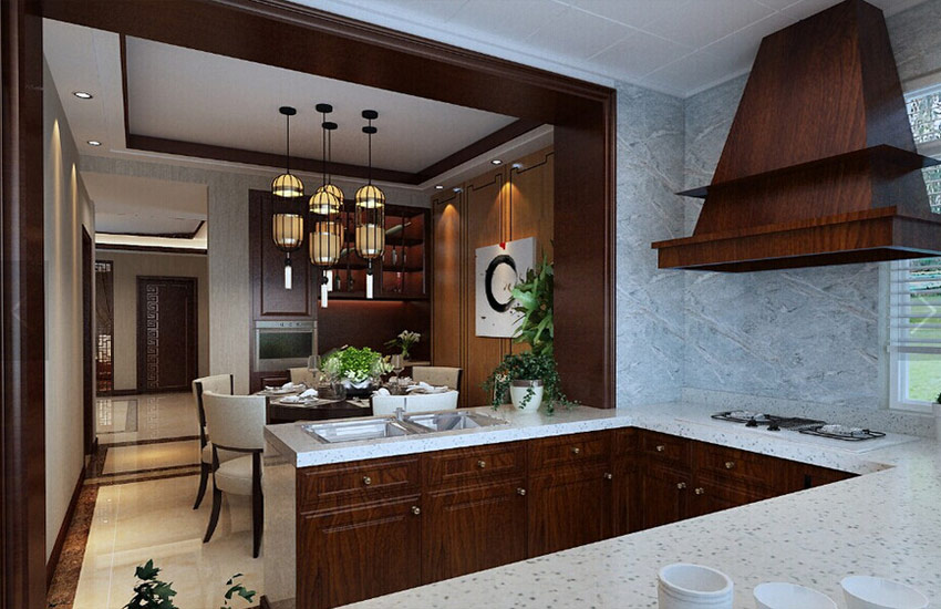 住宅中式装修打造开放式厨房设计的主要因素