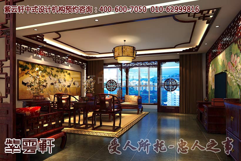 新中式风格家居装修设计 电视背景墙的特别装饰