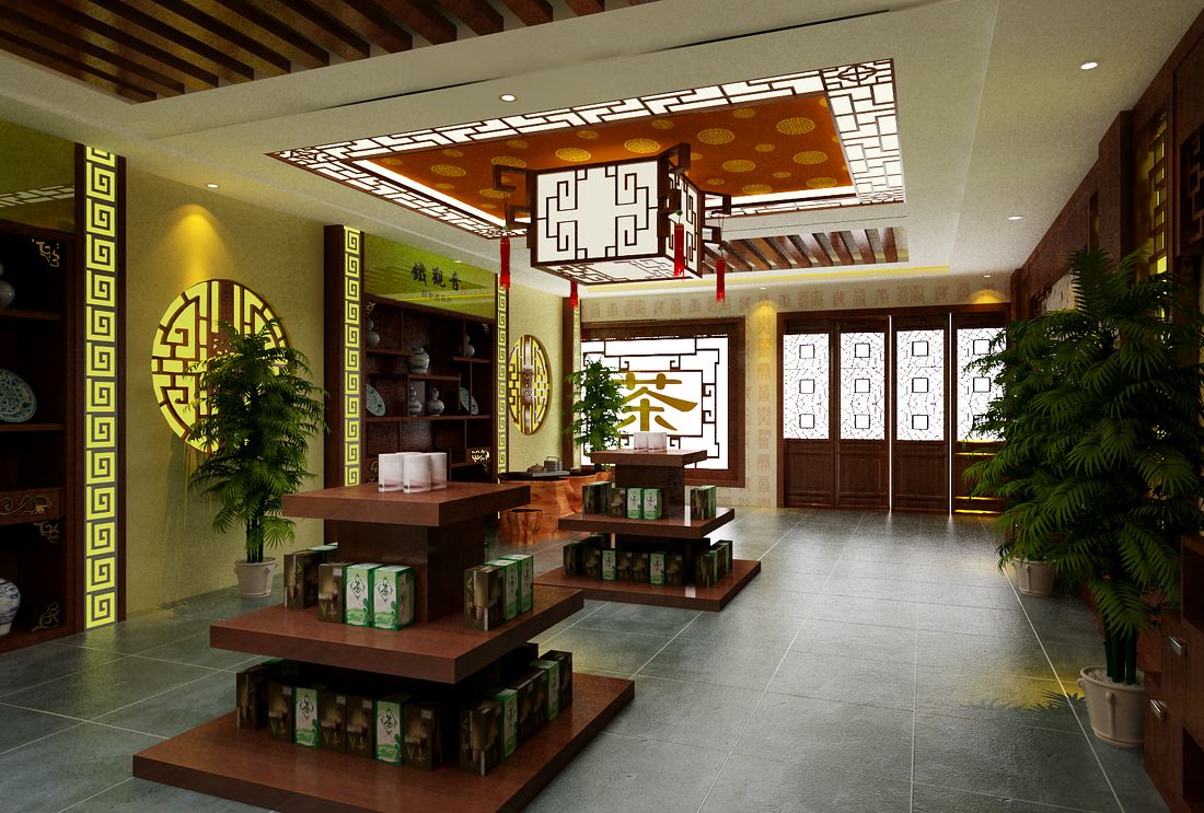 中式田园风格的茶楼设计需要遵循的设计原则