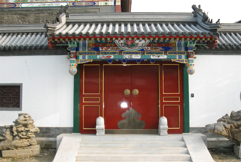 中式设计风格古建之四合院最有讲究的门“垂花门”