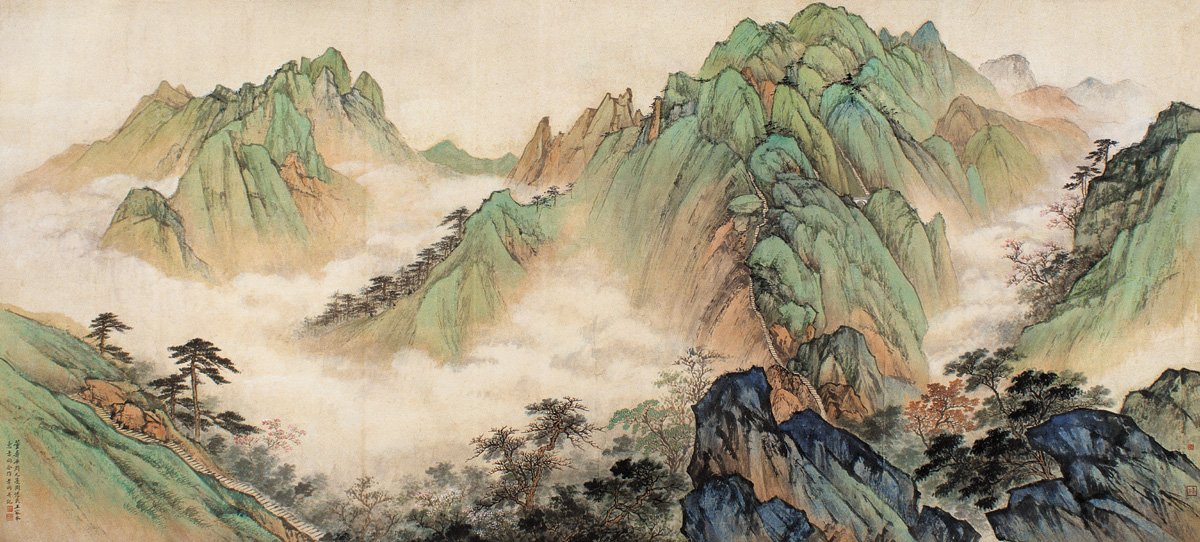 欣赏中国画中有关山水画的三种主要代表作品