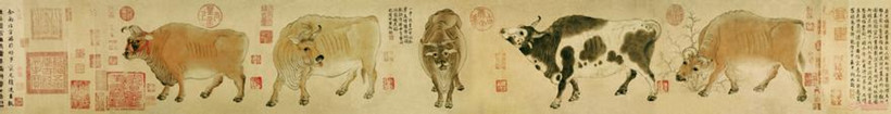 赏析唐代画家韩滉代表作《五牛图》的笔法风格