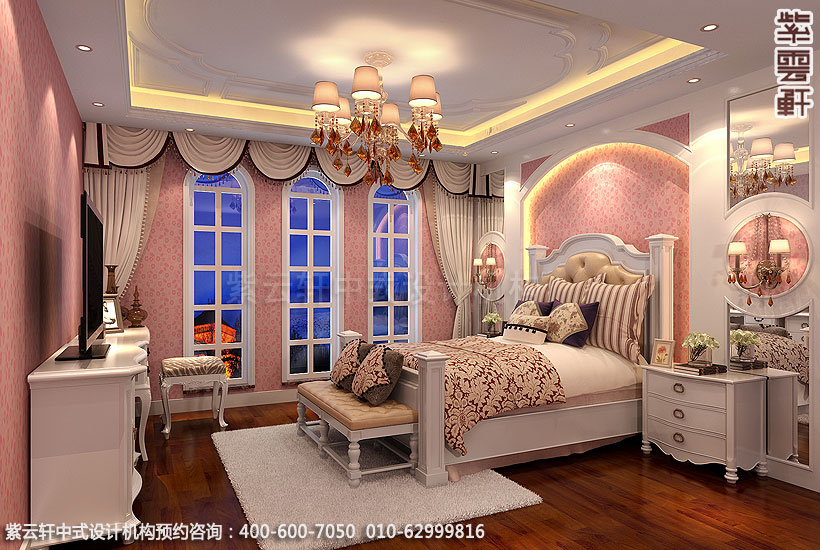 中式装修-卧室上窗帘搭配与风水关系密切