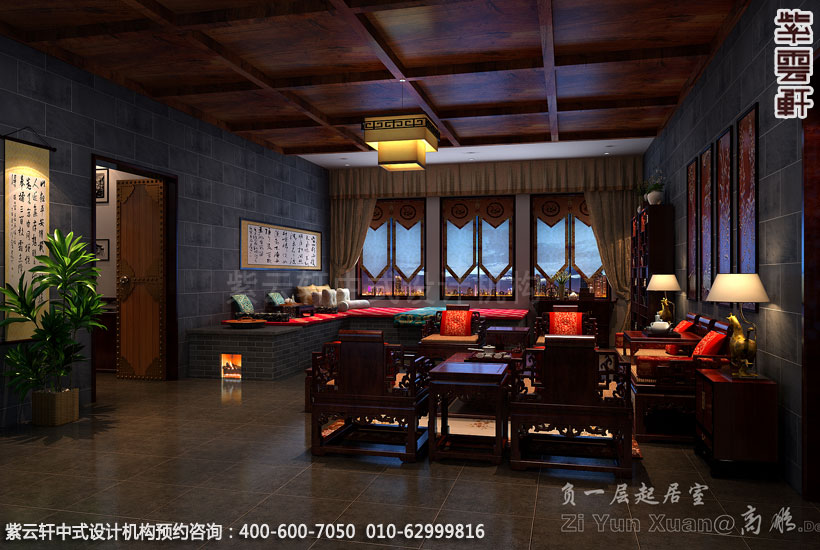 中式装修室内客厅墙面设计有哪些方式