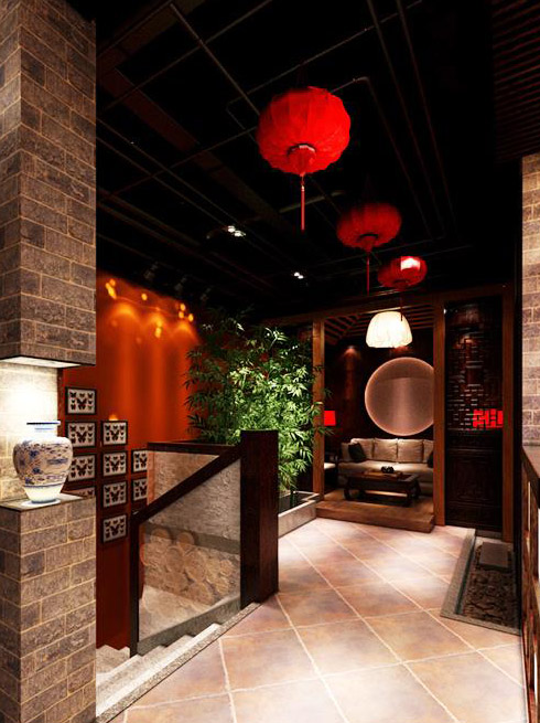 中式茶馆空间设计之美 凉台静室，明窗曲几