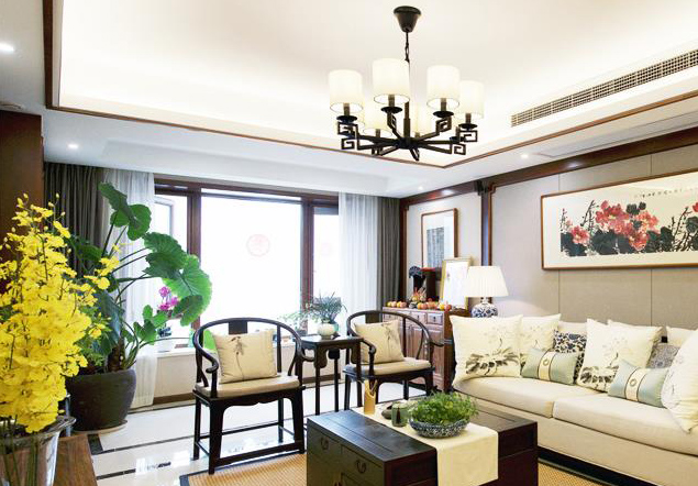 中式居室空间设计 轻描淡写间营造出东方典雅、大气的空间氛围
