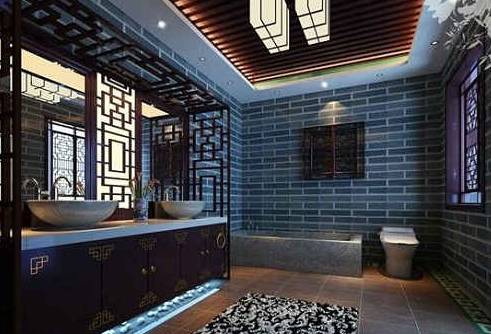 中式设计卫浴室最经典的陈设元素有哪些