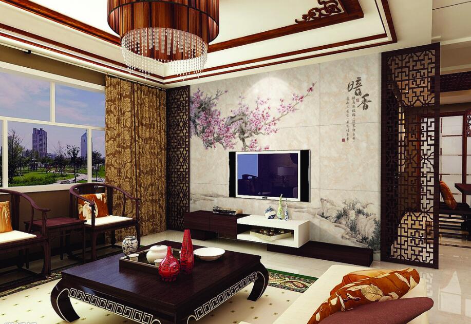 中式电视背景墙该装饰成什么样？