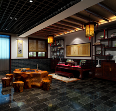 哈尔滨茶楼现代中式设计案例—平凡人生的静心参悟