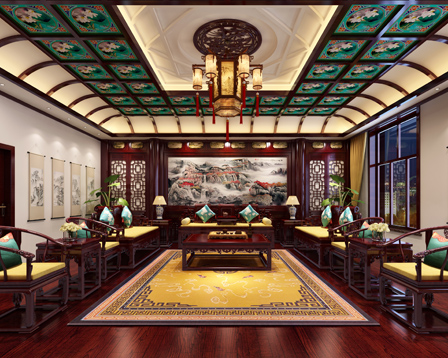 赤峰泰和王府刘总别墅中式设计案例 美轮美奂