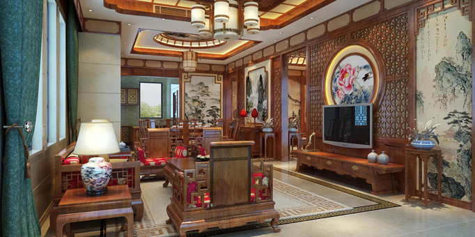 重庆简约古典中式风格别墅——充满艺术风采的殿堂