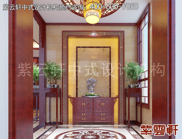 中式设计的别墅装修实景图里会选择哪些屏风