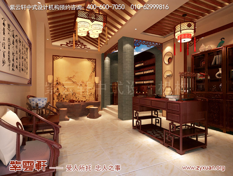 别墅书房装修效果图