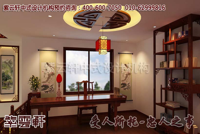 二层书房豪华装修实景图