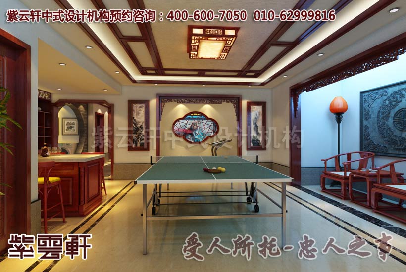 乒乓球室豪华装修实景图