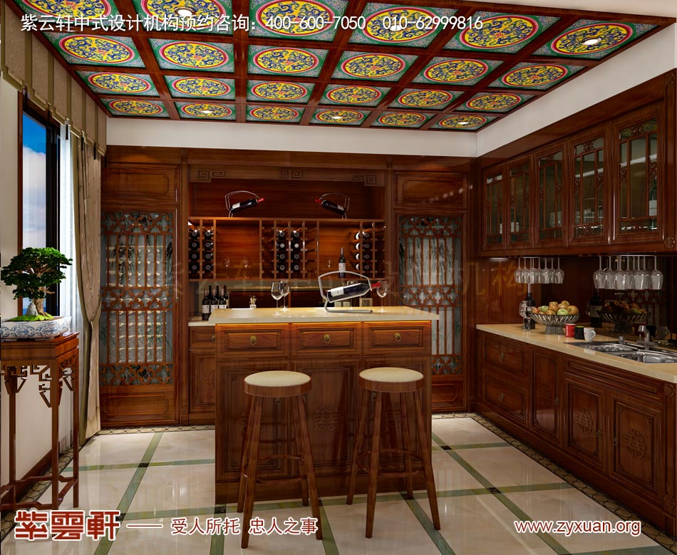 简约中式平层装修效果图的客厅