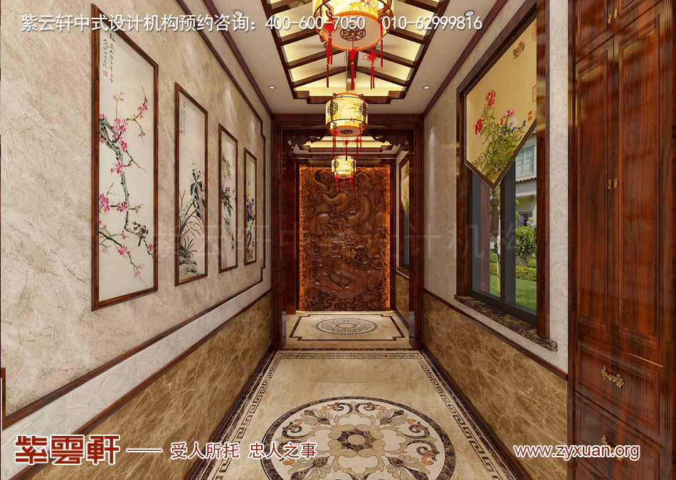 门厅现代中式风格效果图