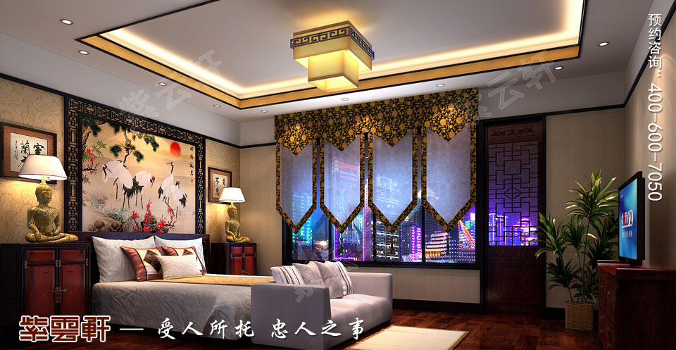 老人房古典中式装修效果图