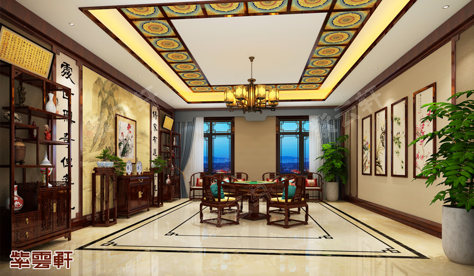 中式棋牌室设计
