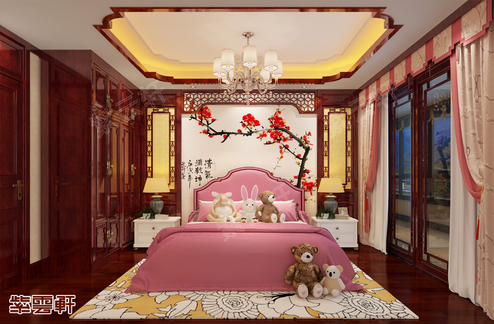 中式卧室效果图