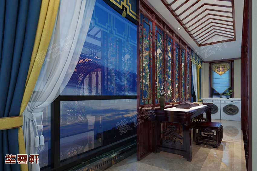 中式装修设计阳台