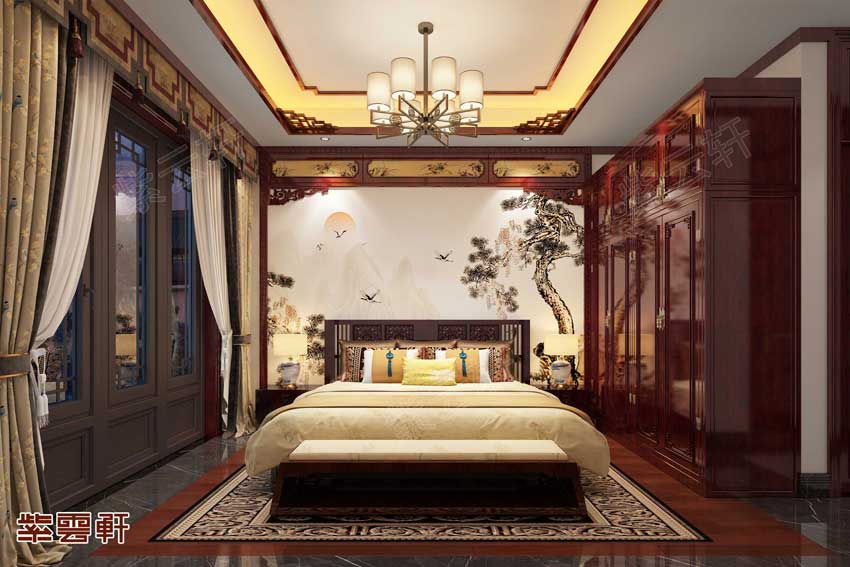 别墅装修设计中的极致卧室，清幽雅静，恬淡适宜