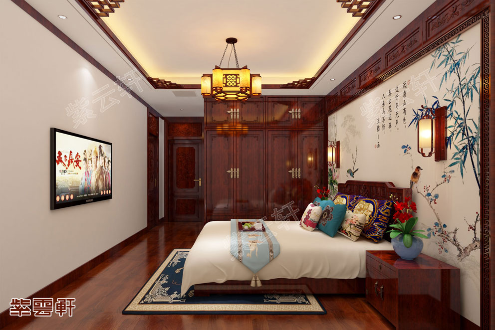 别墅中式装修卧室