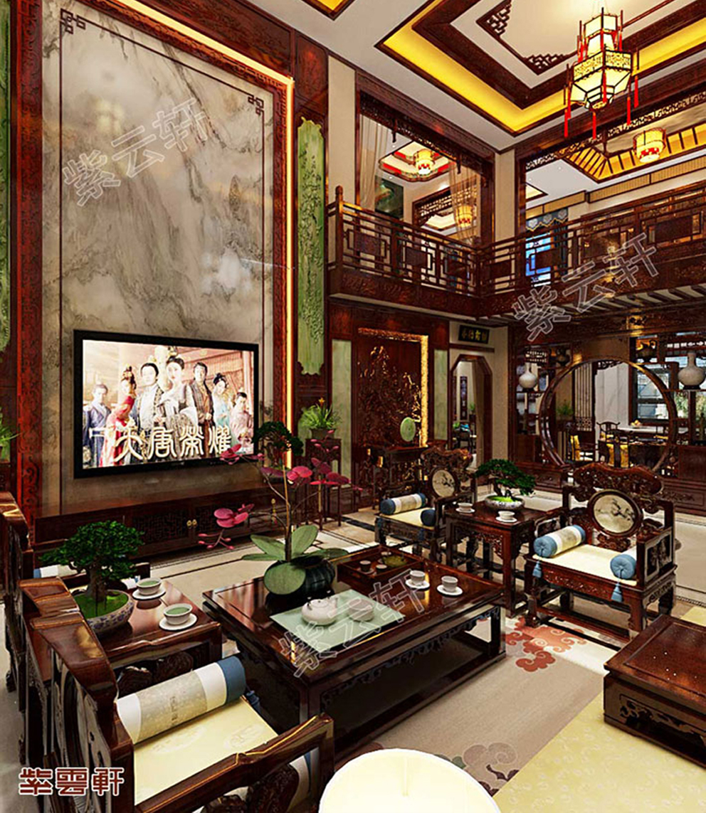 中式家装设计客厅