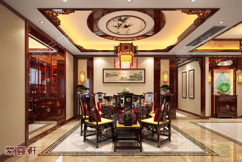 中式家装设计餐厅图片