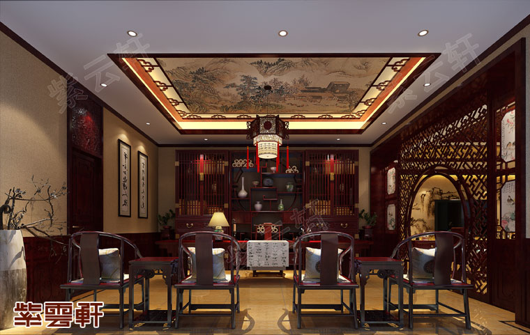 豪宅设计画室效果图