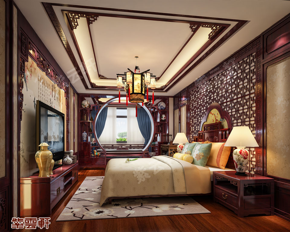 简约中式家装风格设计卧室
