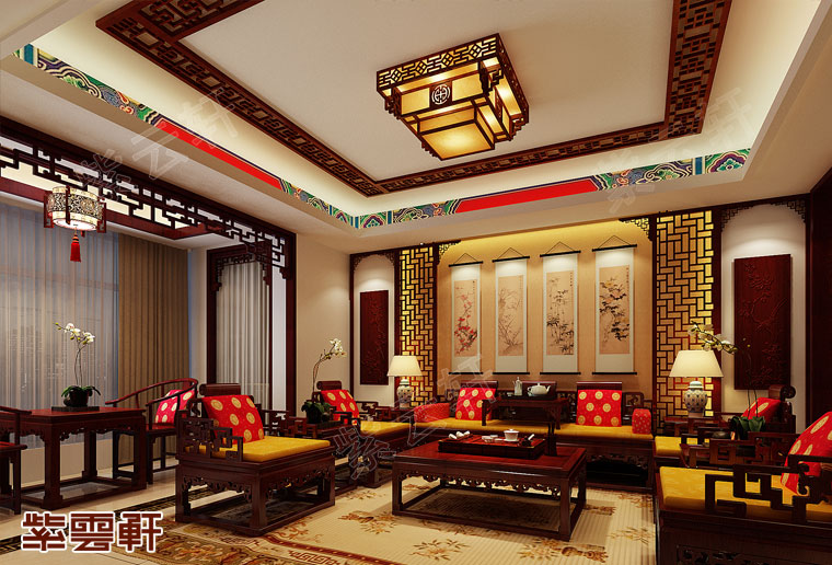 中式家装设计客厅